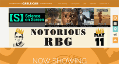 Desktop Screenshot of cablecarcinema.com