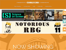 Tablet Screenshot of cablecarcinema.com